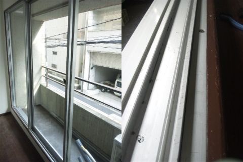 ガラス/サッシのクリーニング　広島　ハウスクリーニング